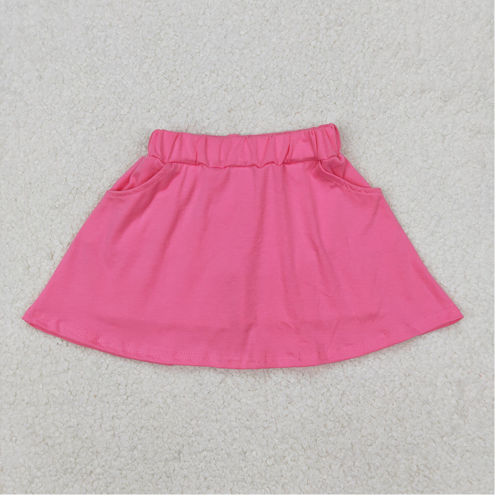 GLK0066 Baby Girls Dark Pink Pocket Yoga Active Wear Skirt D 3.21