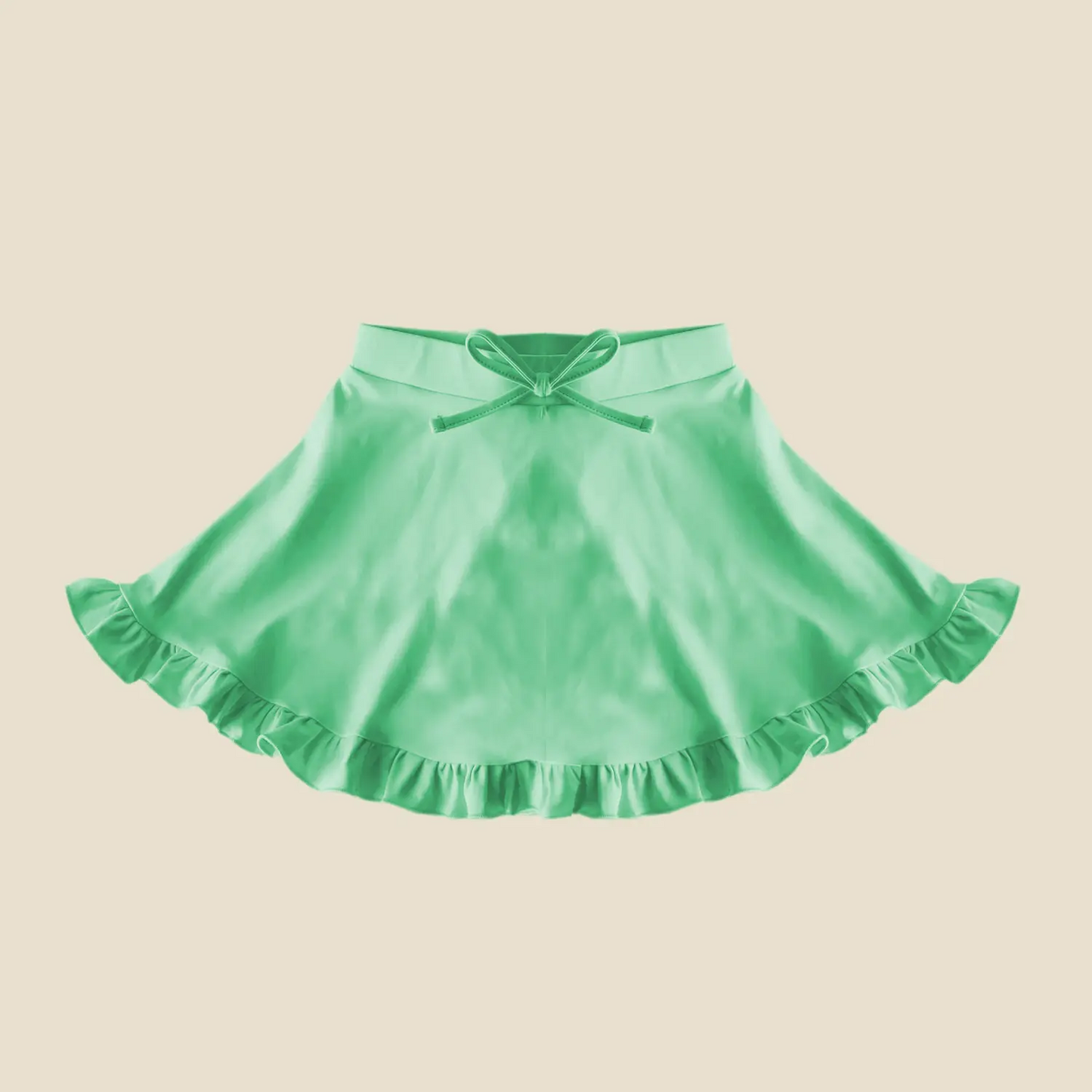 presale GLK0091 Baby Girls Aqua Yoga Ruffle Active Skirt D 4.3