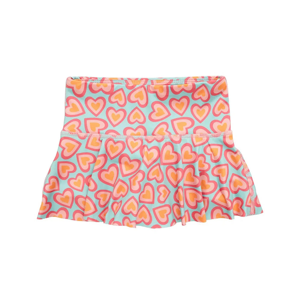 presale GLK0094 Baby Girls Peach Hearts Yoga Ruffle Active Skirts D 4.25