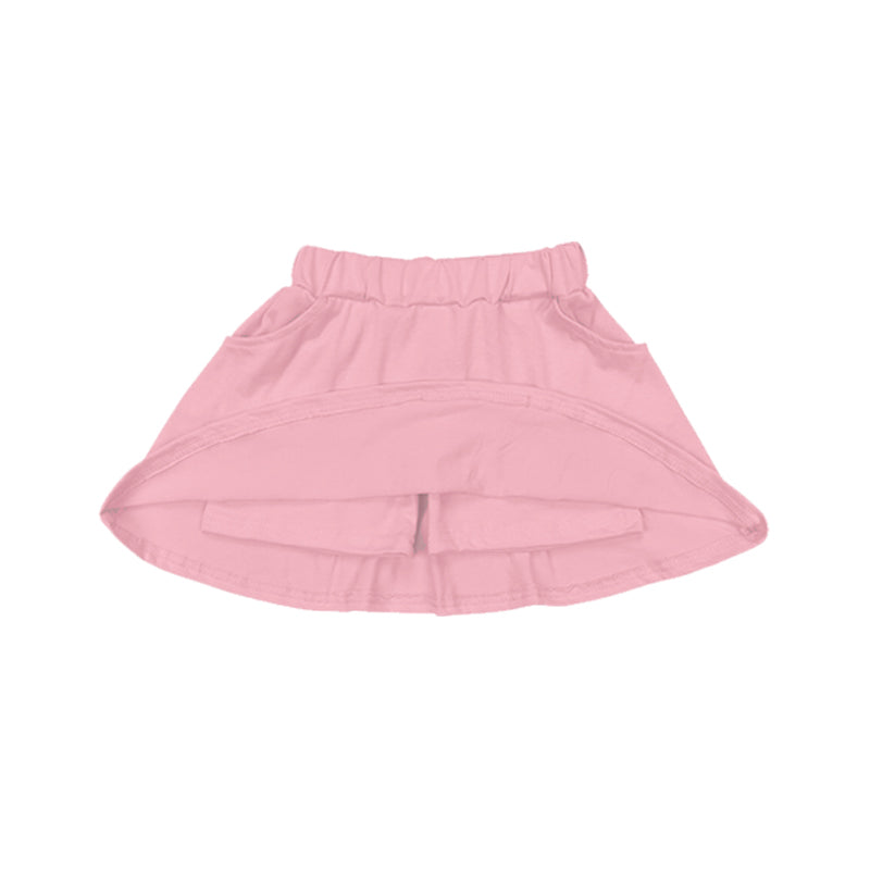 presale GLK0095 Baby Girls Pink Pockets Skorts Skirts D 5.6