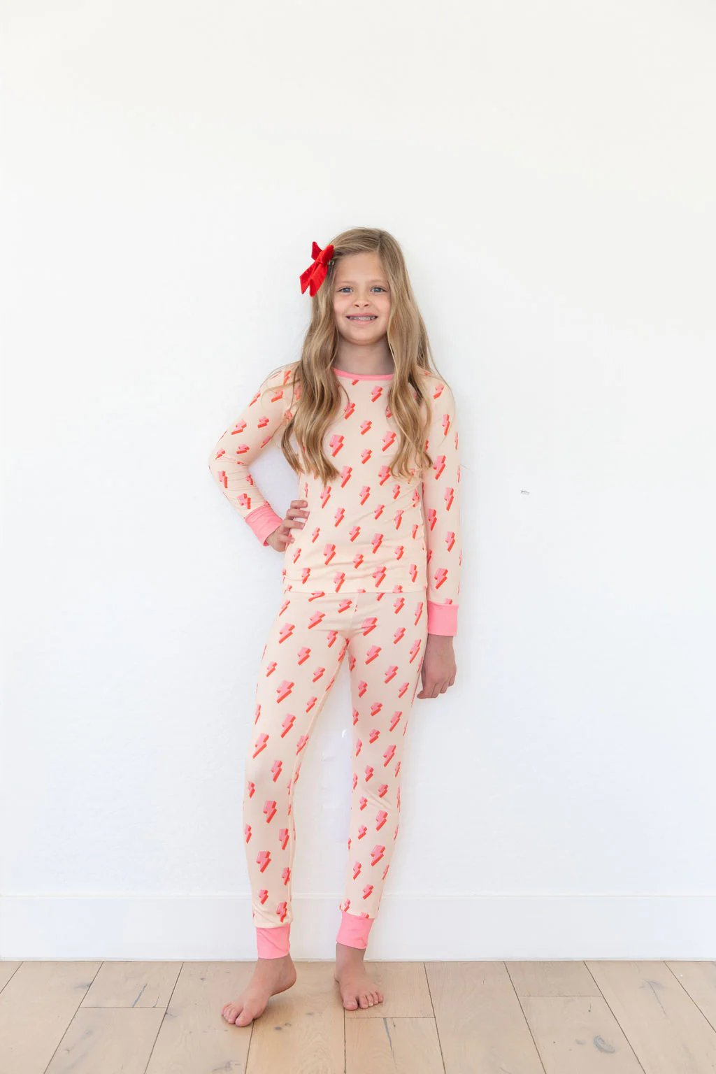 presale GLP2012 Pink Lightning Long Sleeve Long Pants Pajama Set 2024 9.13