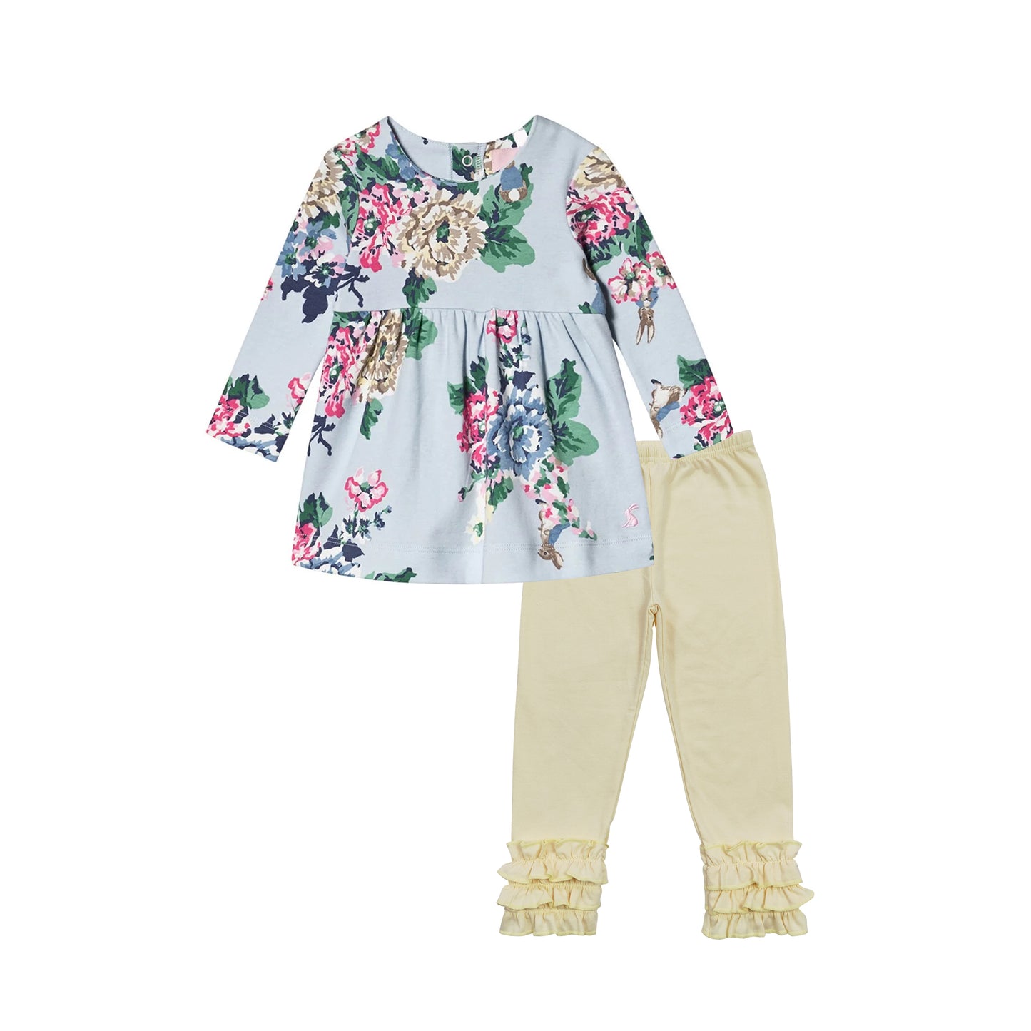presale GLP2209 Baby Girls Blue Flowers Tunic Tops Legging Outfits Clothes Sets2024 10.22