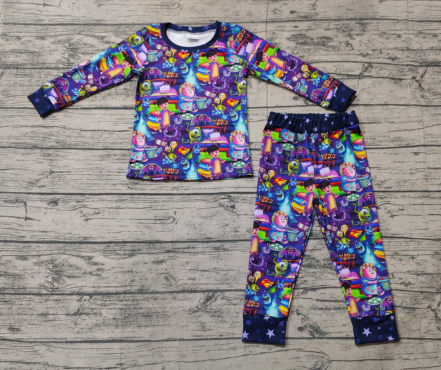 GLP2268 Purple long-sleeved and long-pants pajama set