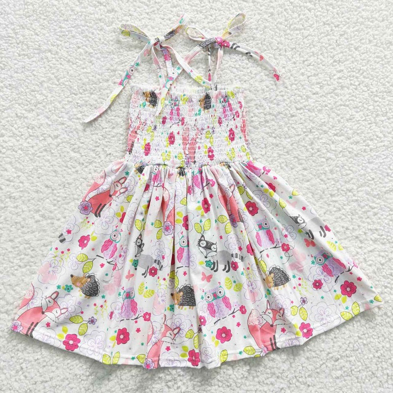 GSD0352 Animal Fox Owl Elastic Dress D 6.27