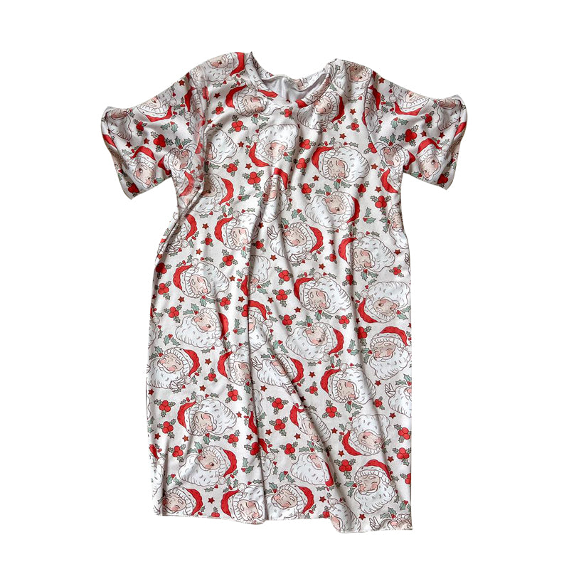 presale GSD1441 Santa Claus Leaf Short Sleeve Dress 2024 9.28