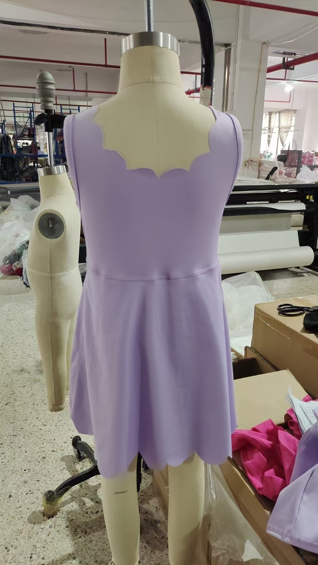 GSD2372 Baby Girls Lavender Sleeveless Yoga Active Knee Length Dresses D 5.22