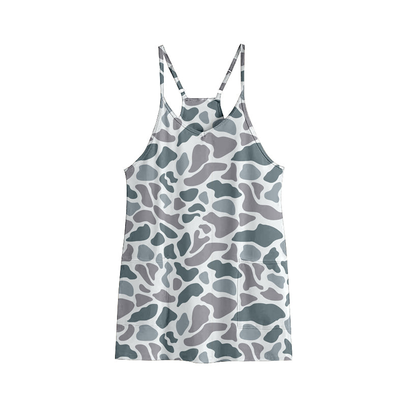 presale GSD2723 Baby Girls Strap Light Gray Camo Pockets Yoga Dresses D 6.21