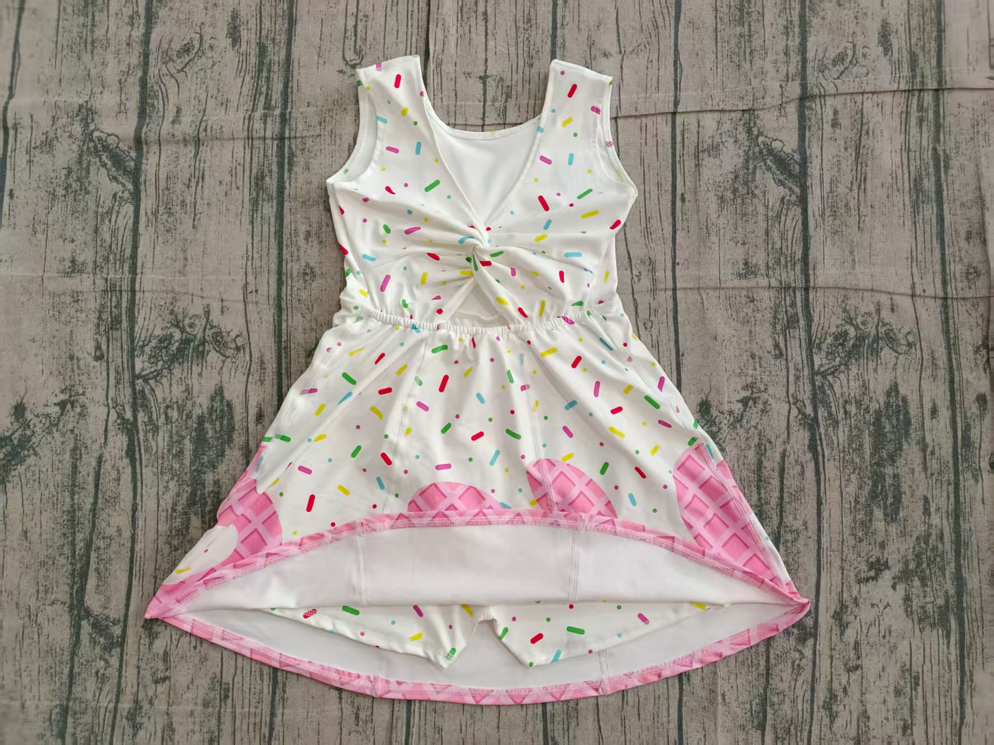 Pre order sprinkle ice-cream athletic dress