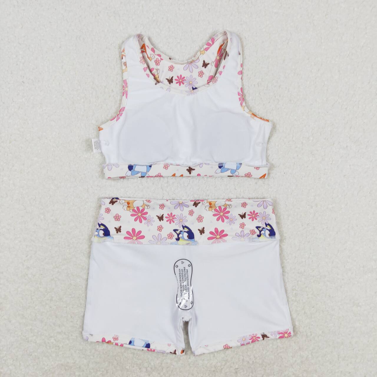 GSSO0900 Flower Butterfly Sleeveless Shorts Set