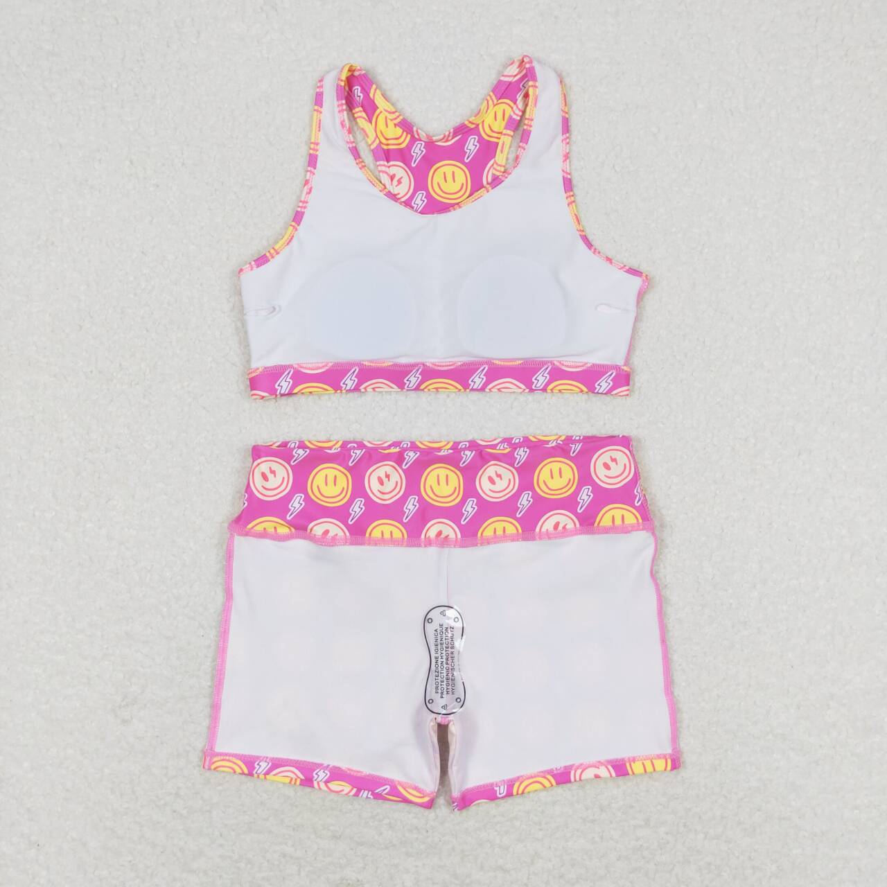 GSSO0904 Lightning rose red sleeveless shorts suit