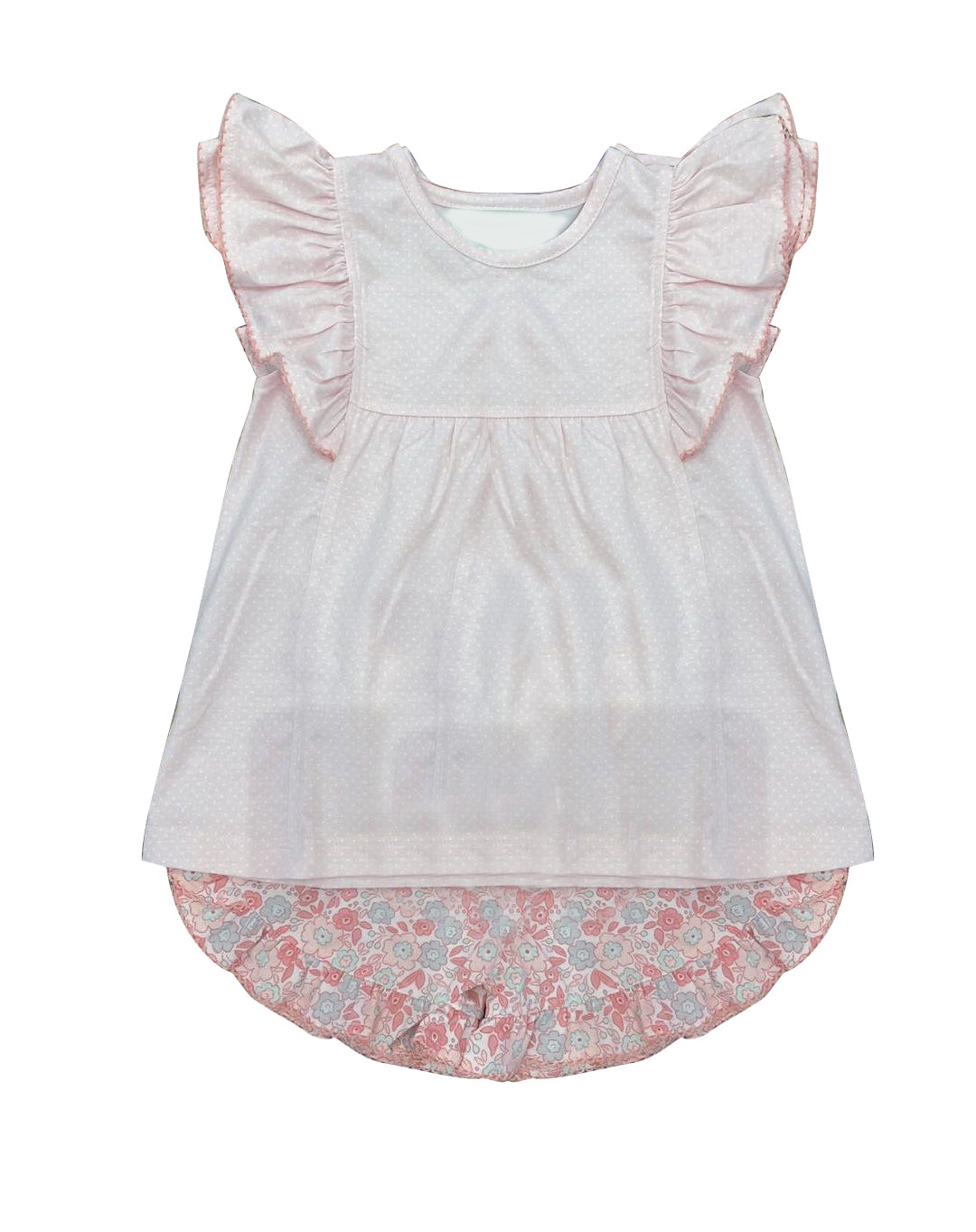 presale GSSO1649 Polka Dot Lace Fly Sleeve Floral Shorts Set 2024 11.21