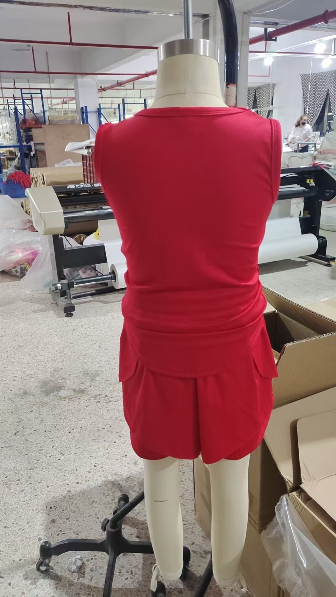 GSSO2499 Baby Girls Red Sleeveless Top Skirts Sets D 7.7