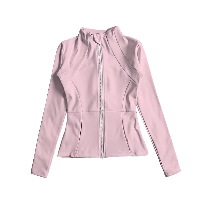 presale GLP1557 Baby Girls Light Pink Yoga Active Wear Jackets Pants 2pcs Clothes Sets 2024.7.11