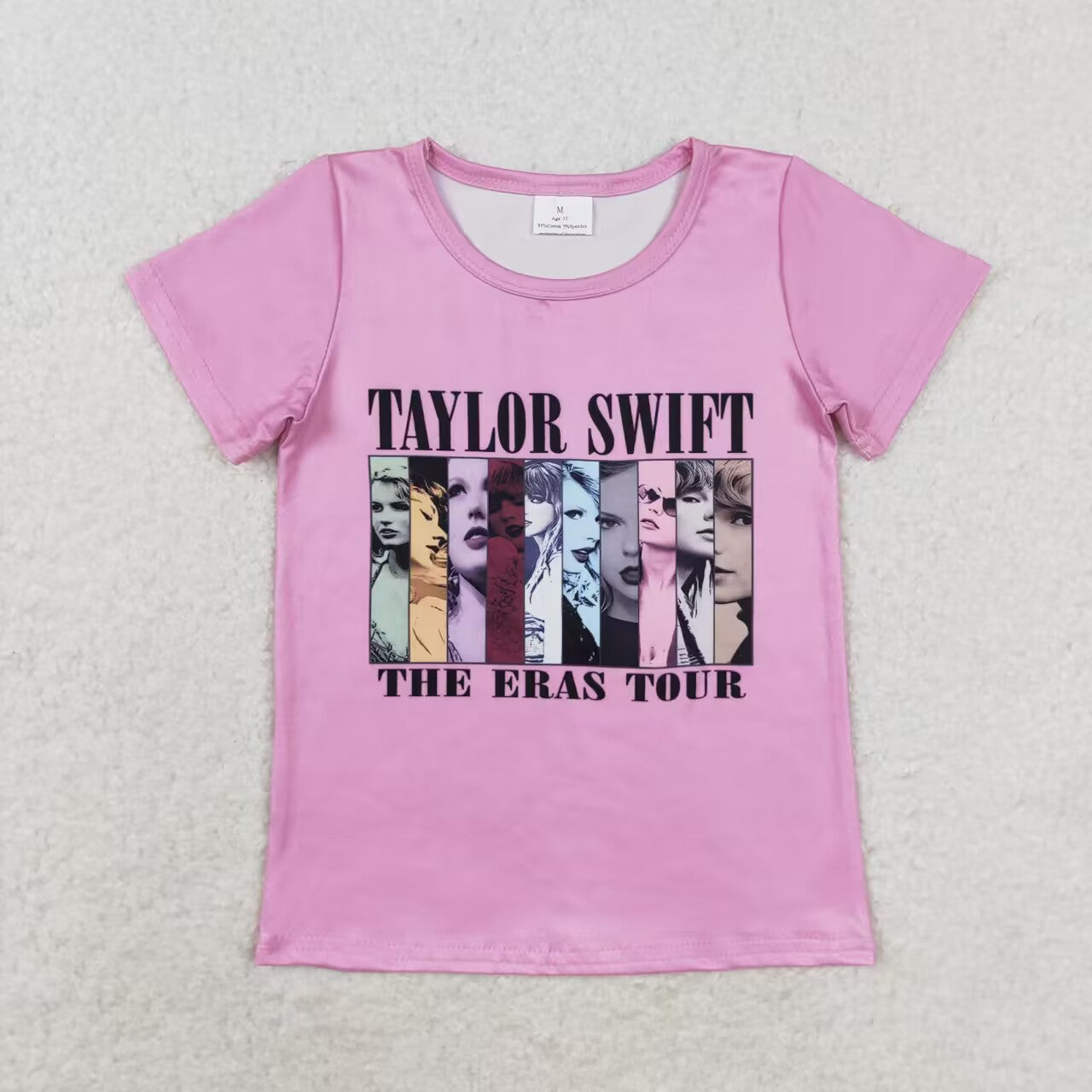 GT0690 Photo pink short-sleeved top