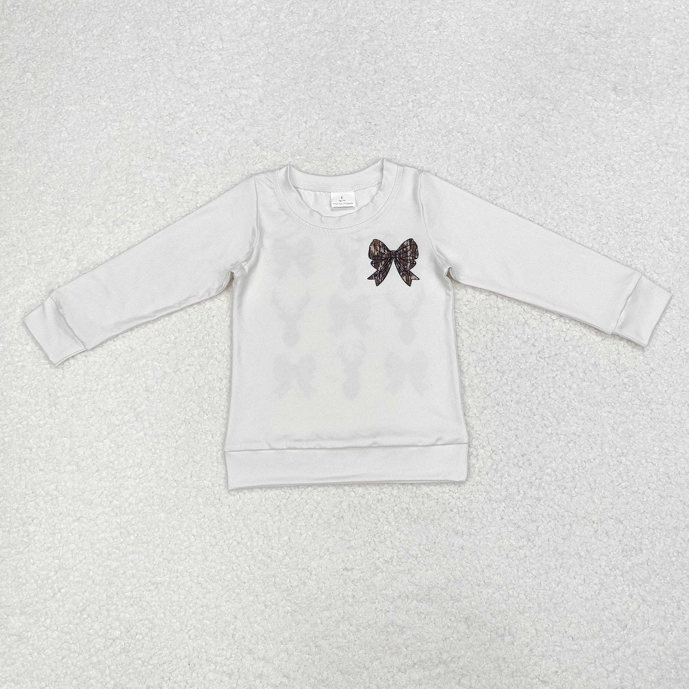 GT0760 Camouflage bow long-sleeved top