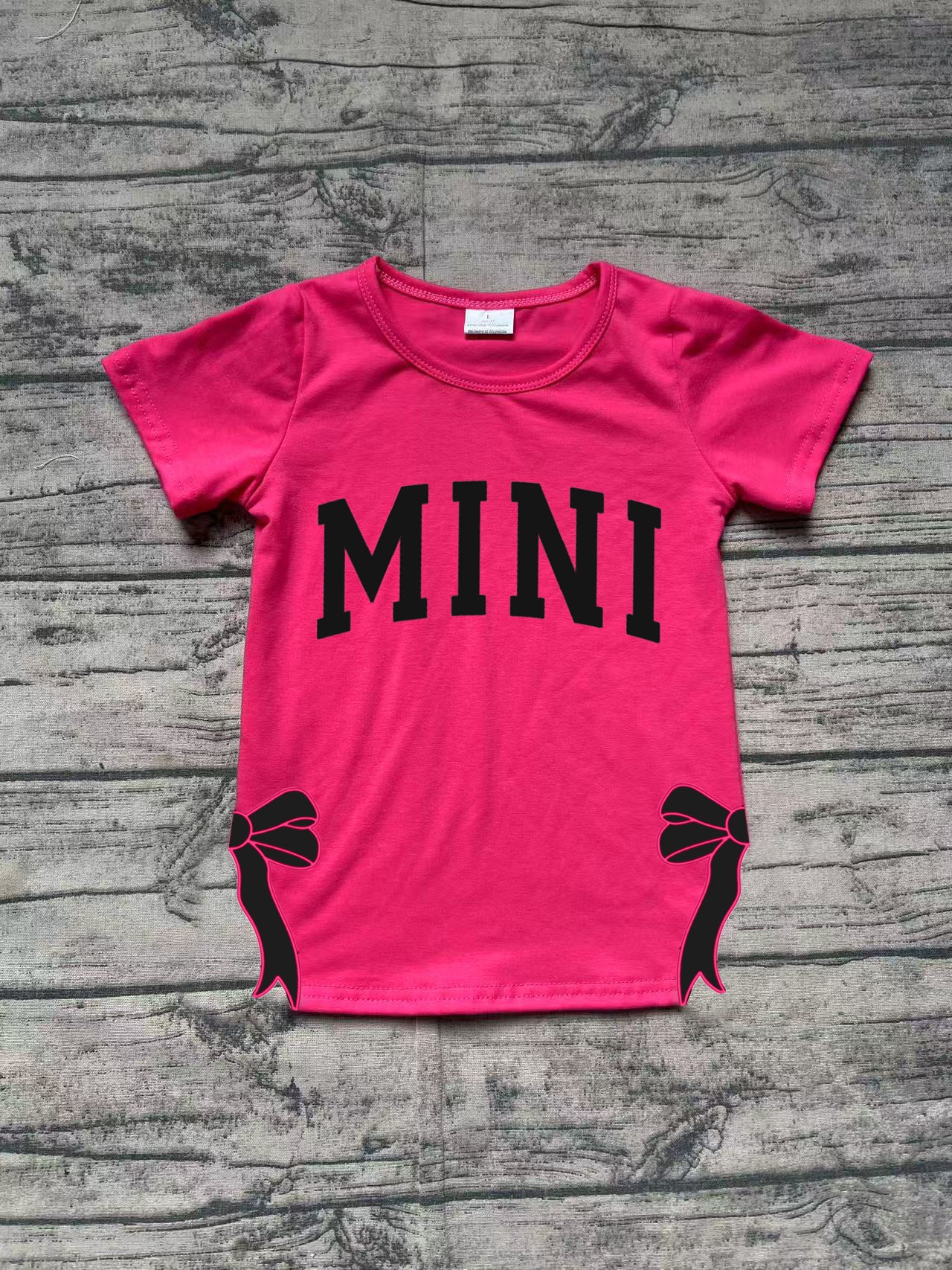 GT0917 Baby Girls Mini Bow Tee Shirts Tops D 3.21