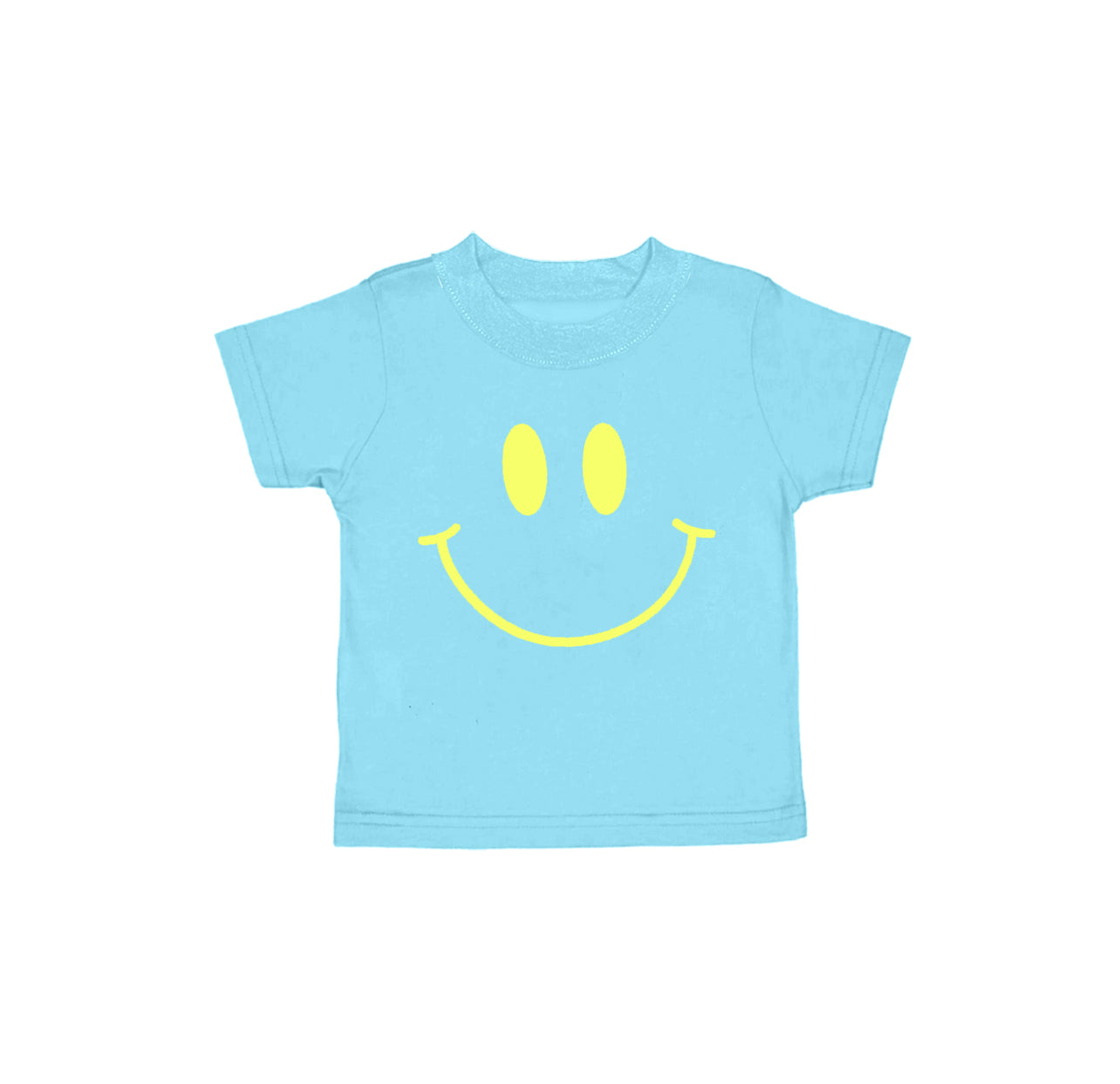 GT0960 Baby Girls Blue Short Sleeves Smile Tee Shirts Top D 4.1
