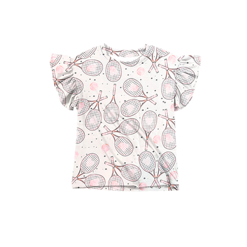 presale GT1025 Baby Girls Tennis Ruffle Tee Shirts Top D 5.6