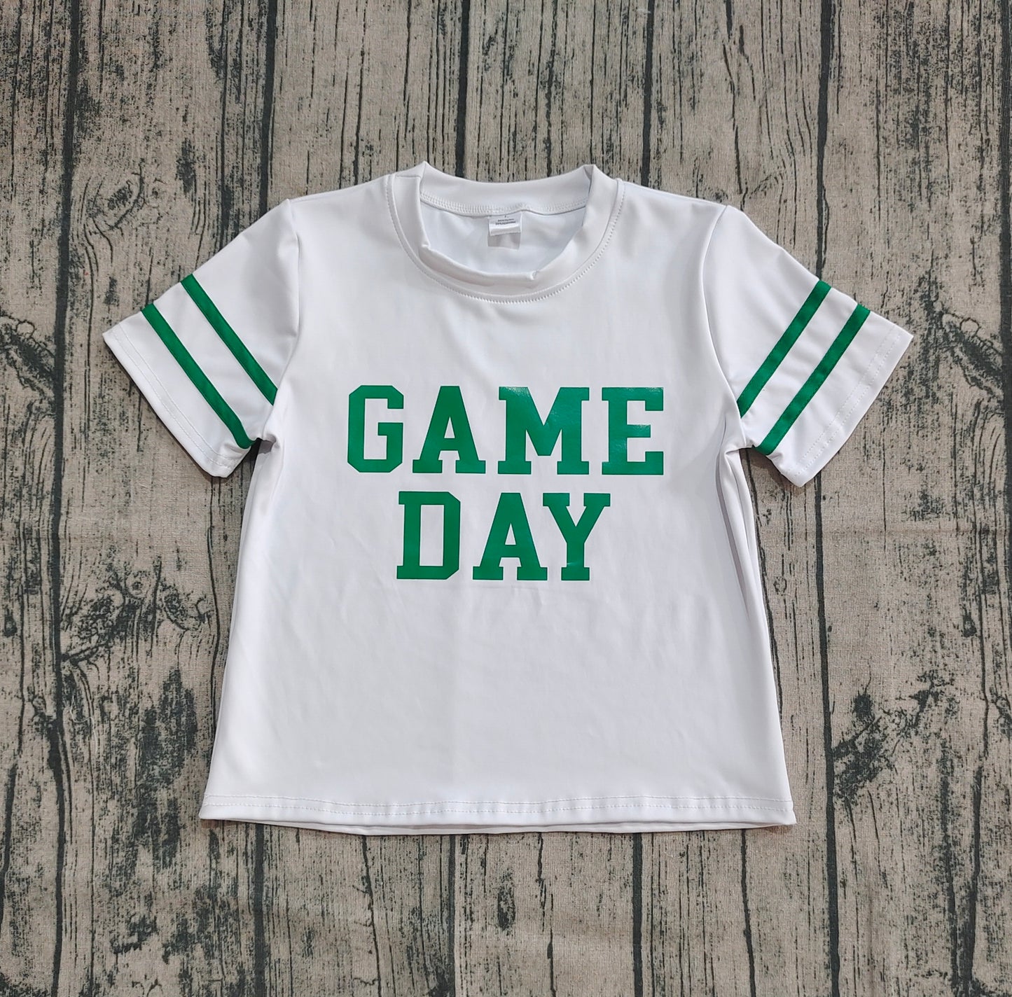 GT1103 Baby Girls Green Game Day Team Tee Shirts Top D 821