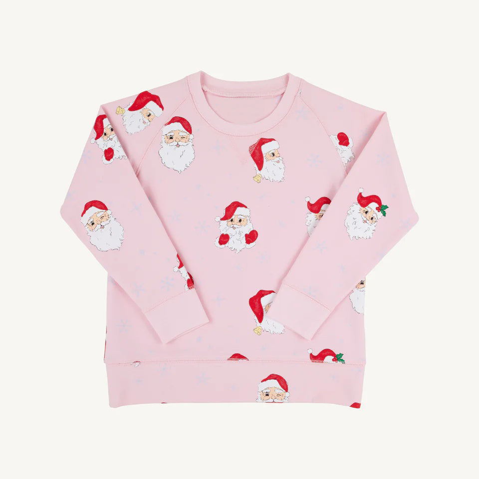 GT1111 Baby Girls Pink Long Sleeves Santa Snowflake Shirts Top D 7.4