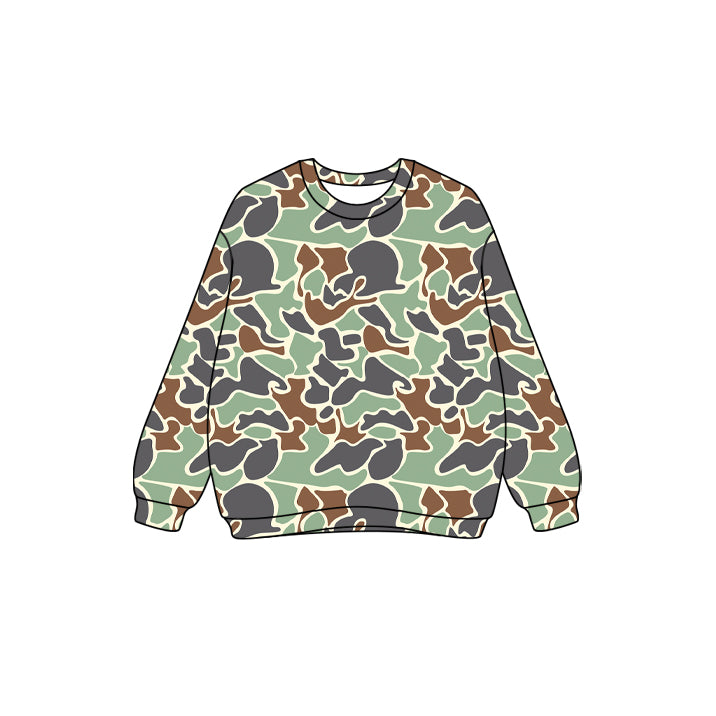 presale GT1125 Adult Women Green Camo Long Sleeves Western Tee Shirts Top D 7.18