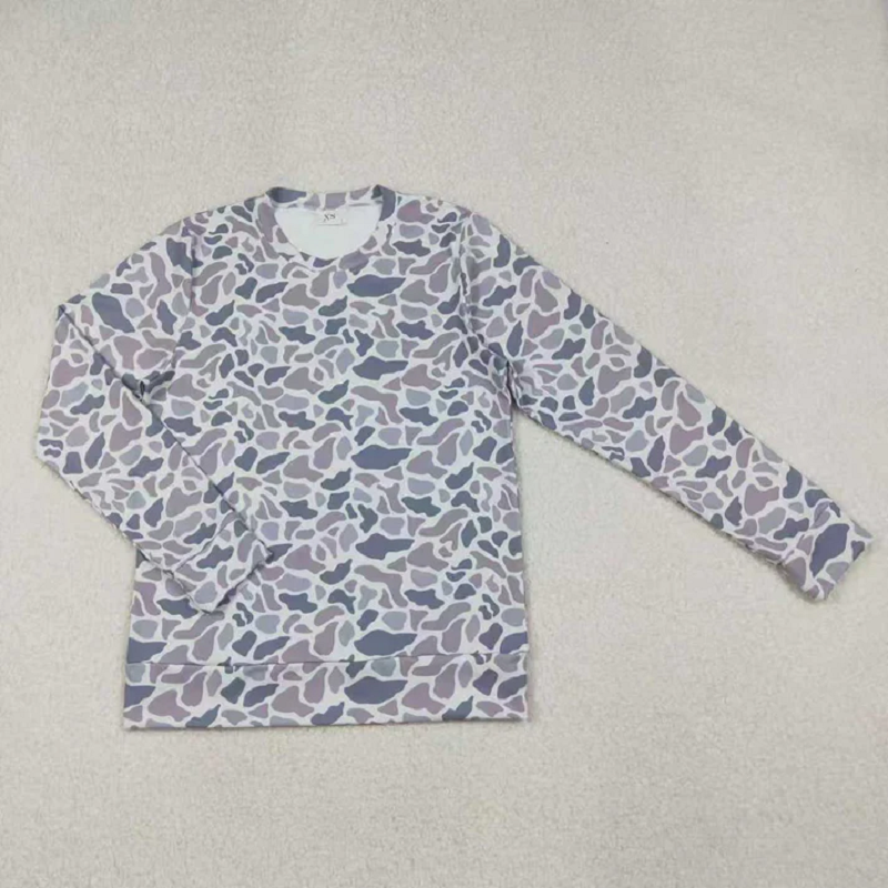 Sibling Adult Women Camo Long Sleeves Yoga Active Tee Shirts Tops D 1020