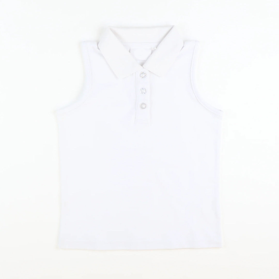 presale GT1156 Baby Girls Sleeveless Button White Yoga Vests Top D 8.9