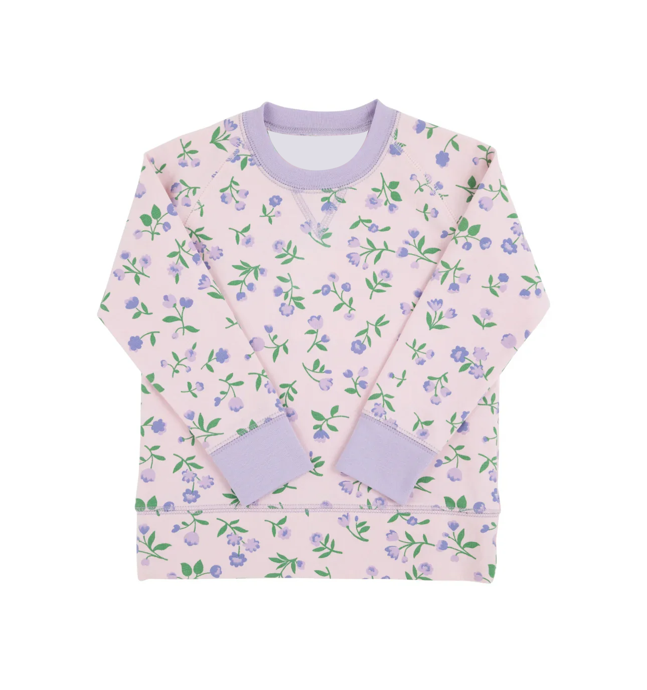 presale GT1232 Baby Girls Long Sleeve Lavender Flowers Tee Shirts Top D 917