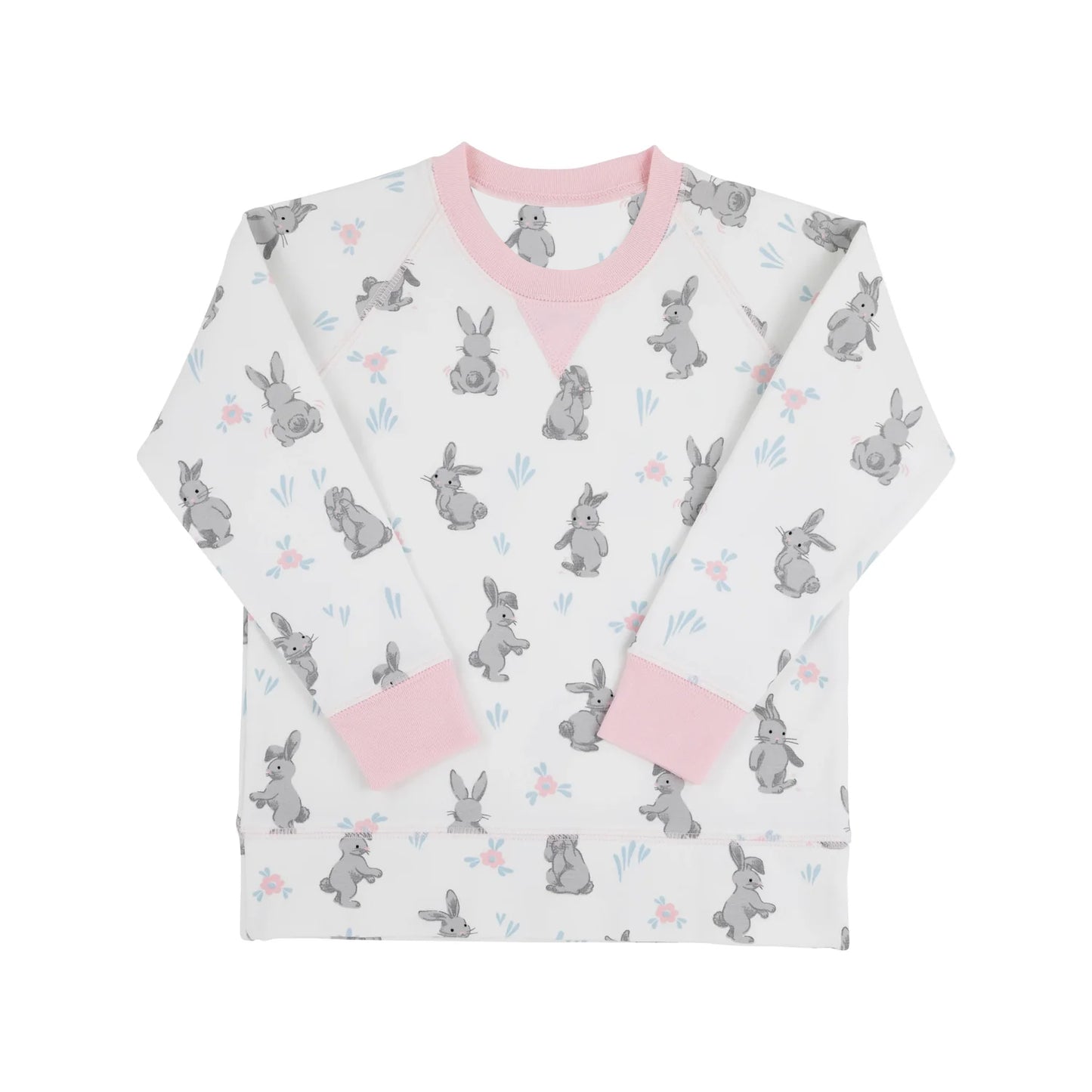 presale GT1233 Baby Girls Long Sleeve Rabbits Flowers Easter Tee Shirts Top D 917