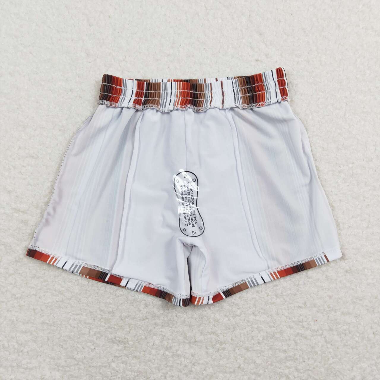 colored lined baby boy swimsuit trunk