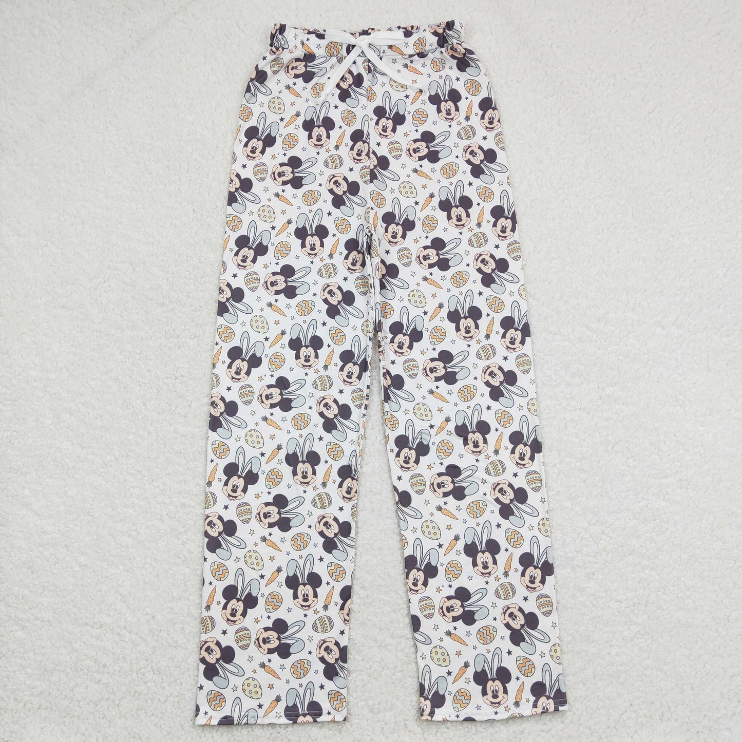 adult easter straight pants cartoon print
