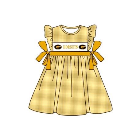 Custom CUBS baby girl dress MOQ3