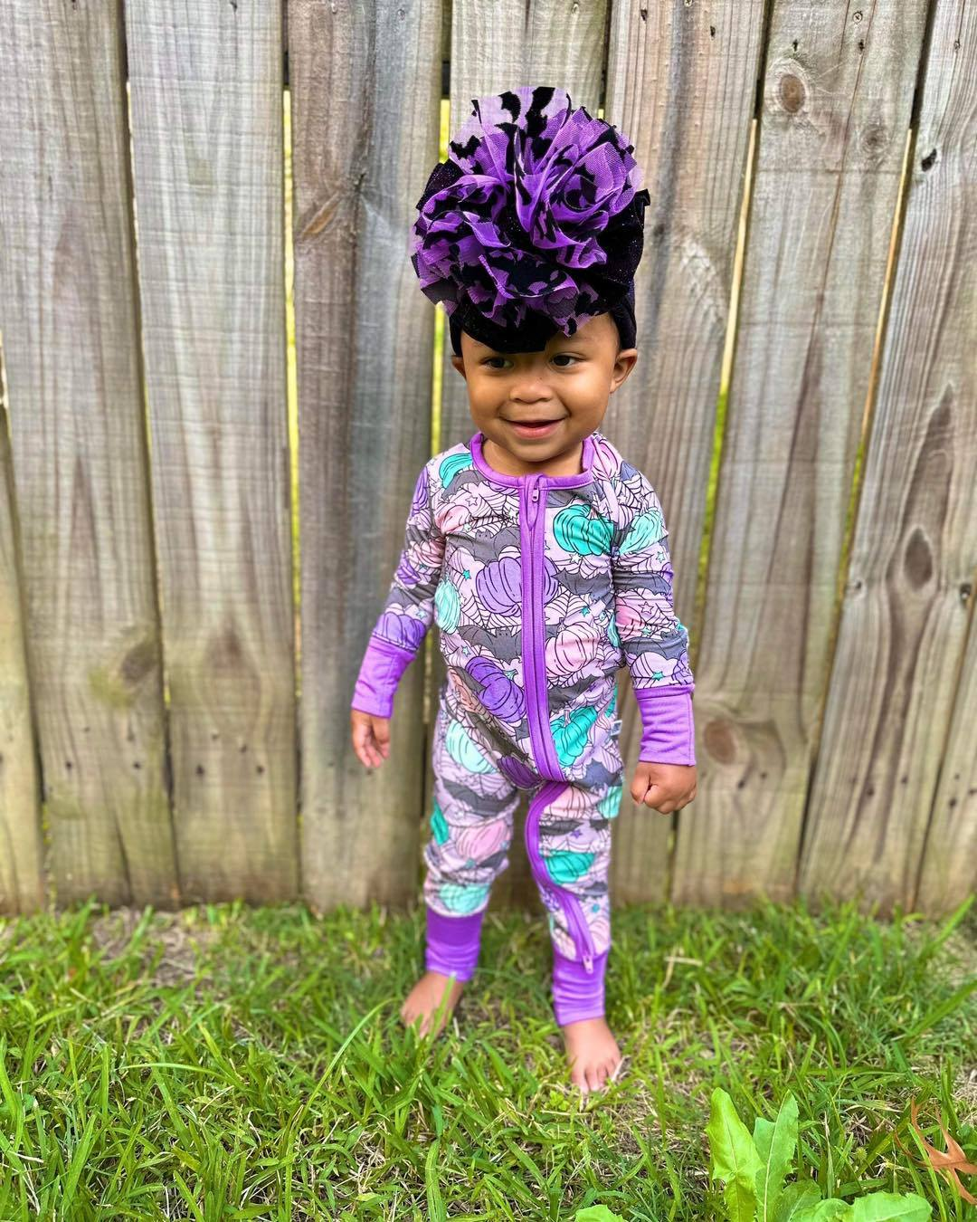 presale LR1458 Spider Web Pumpkin Purple Zip-Up Long Sleeve Bodysuit 2024 7.15