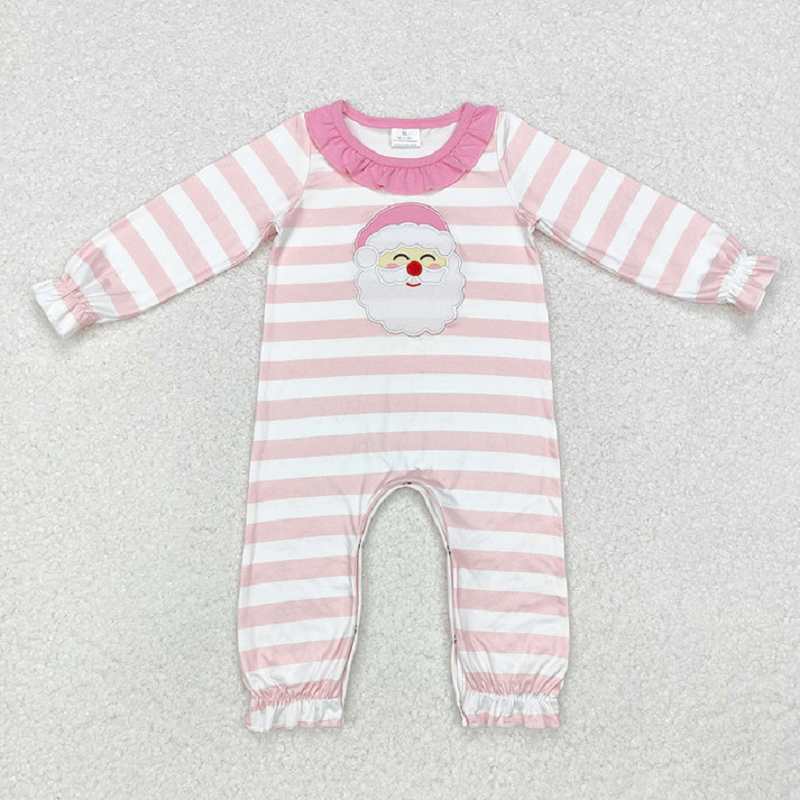 Sibling Girls Boys Christmas Santa Rompers Pajamas Outfits Sets D 919