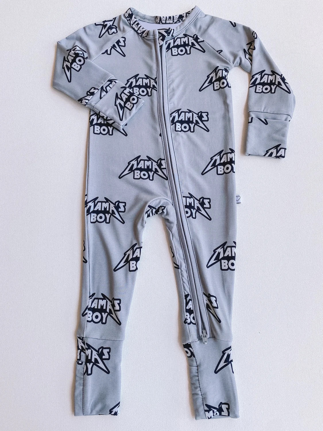 presale LR1750 mama's boy blue zipper long sleeve jumpsuit 8.12