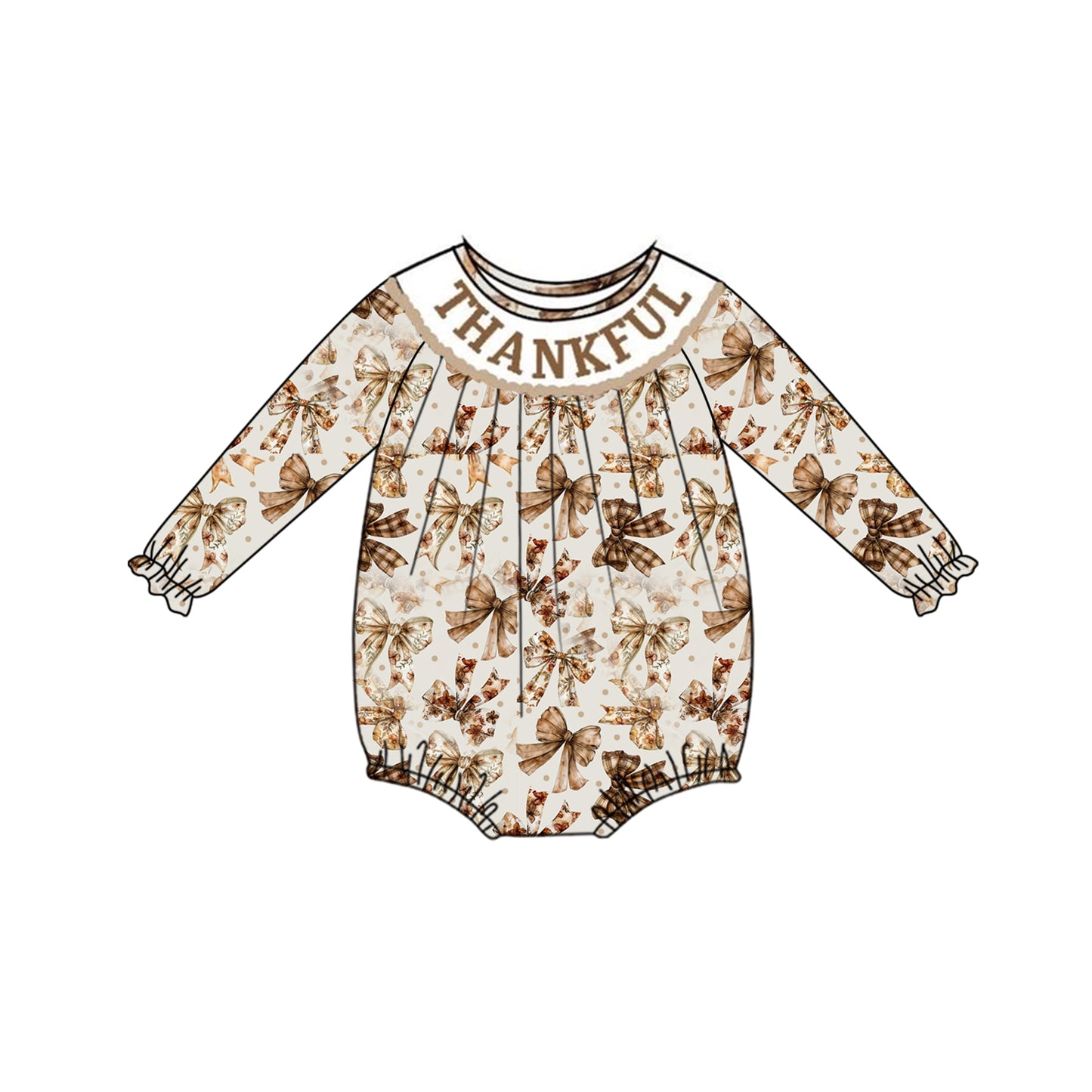 presale LR1879 Bow pattern long-sleeved bodysuit 2024 8.31