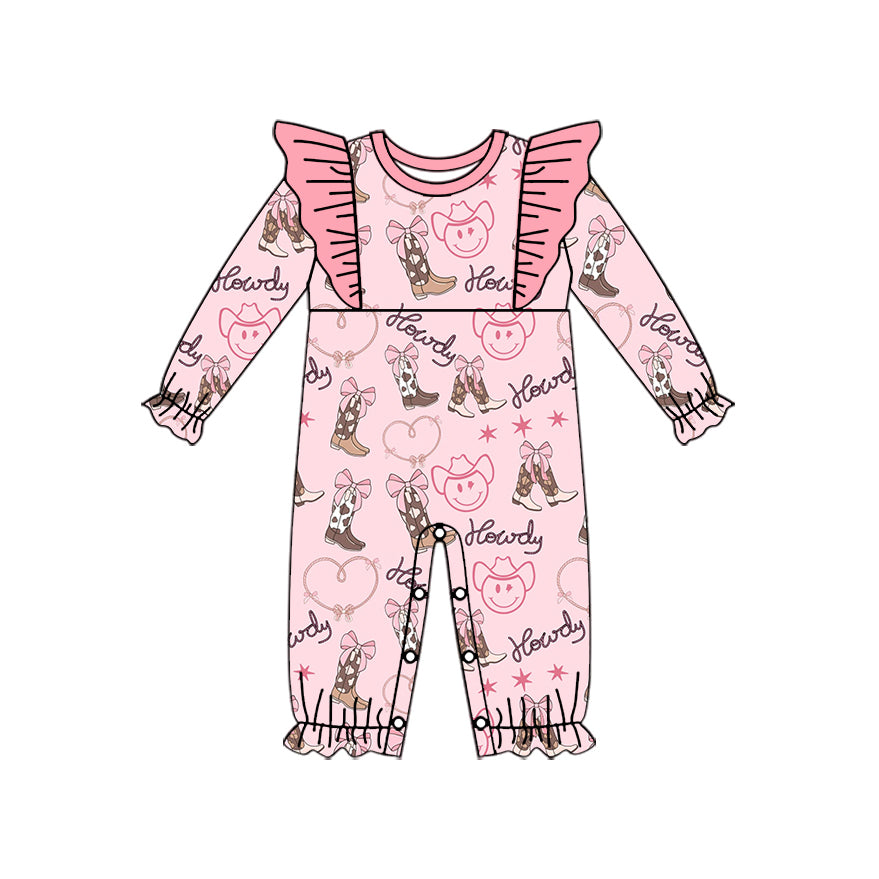 presale LR1904 Pink Lace Long Sleeve Dress with Bow Boots 2024 9.4