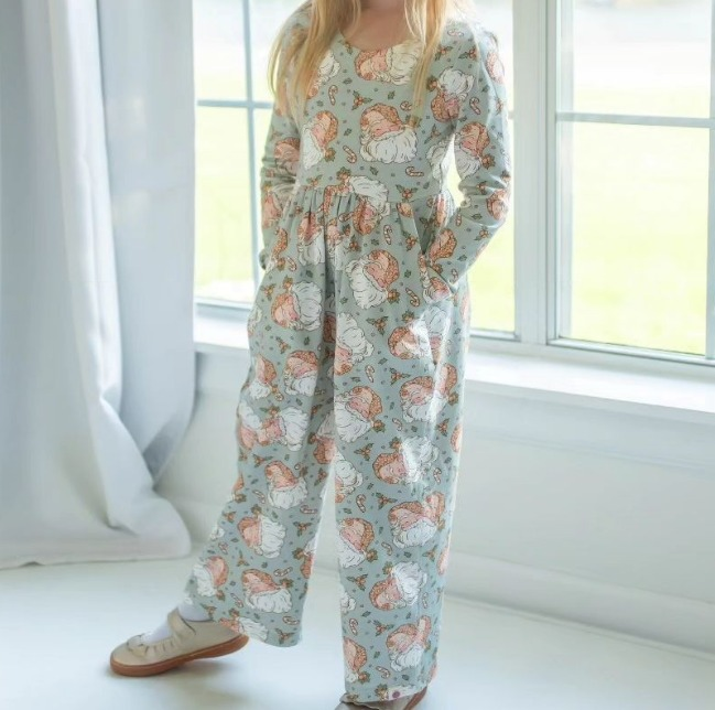 presale LR1909 Santa Claus Blue Long Sleeve Bodysuit 2024 9.4