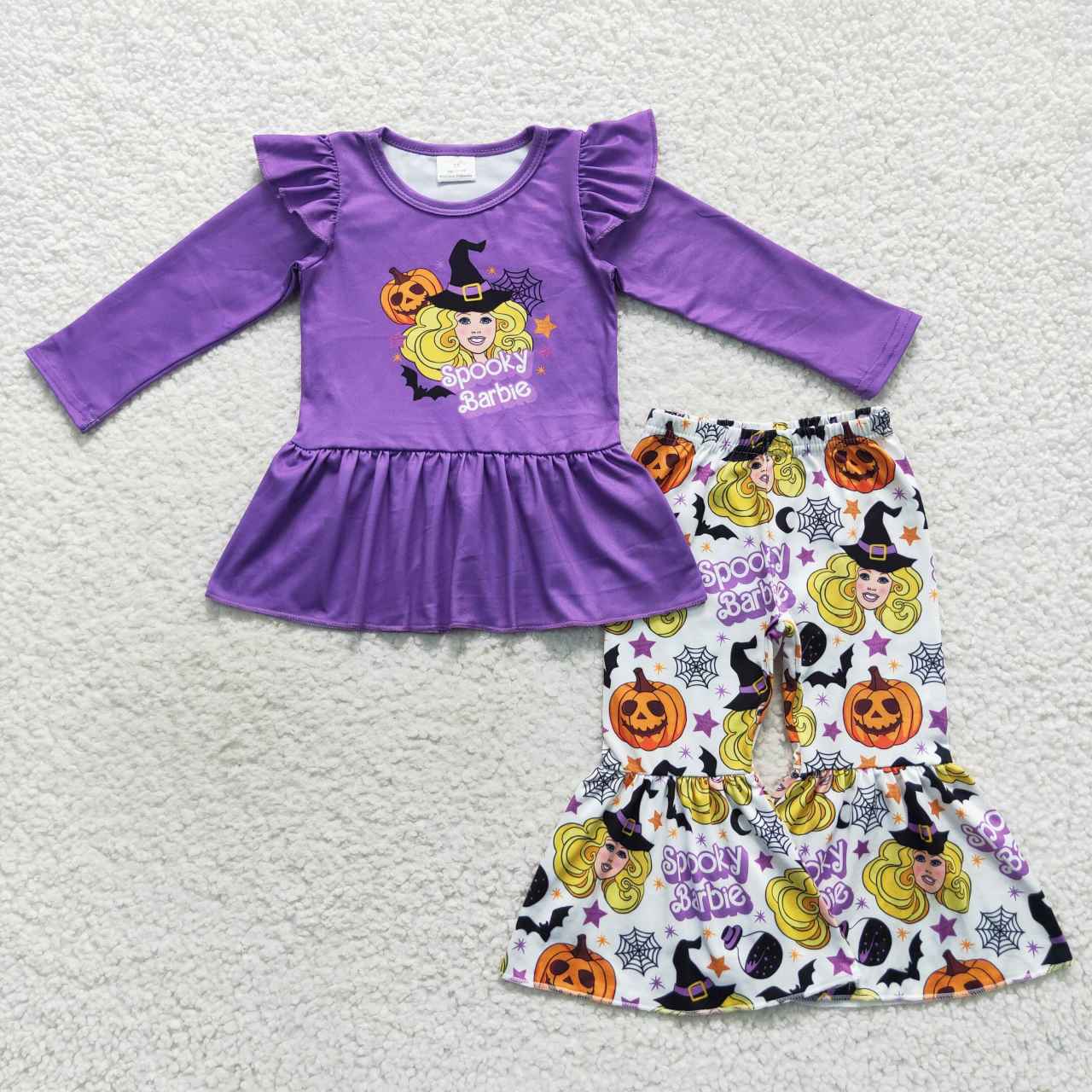 GLP0659 Pumpkin Purple Long Sleeve Trousers Set