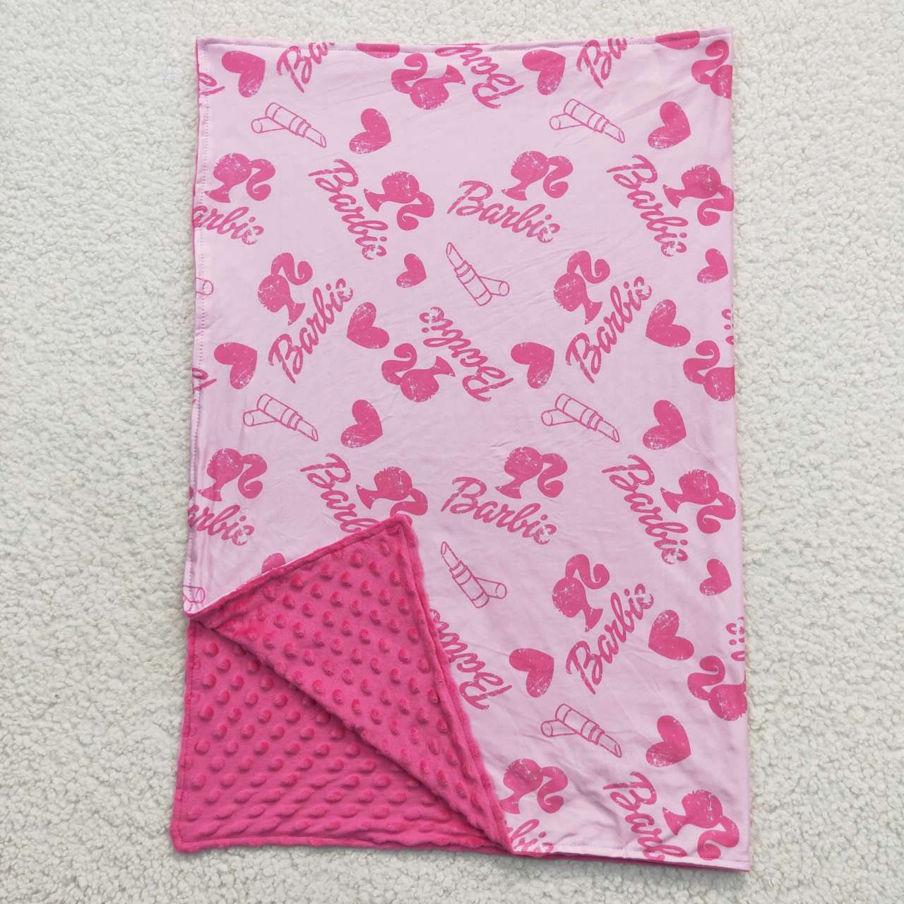 BL0039 Cartoon Love Pink Blanket