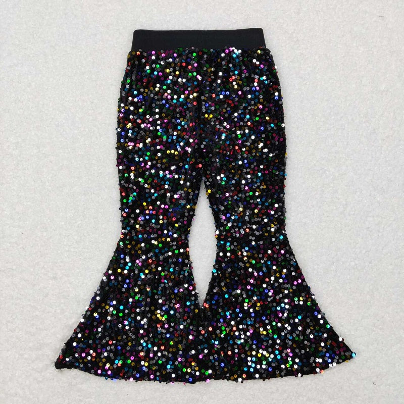 P0329 Kids Girls Party Colorful Sequin Pants D 6.25