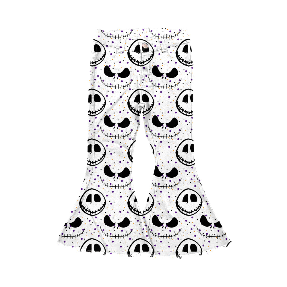presale P0488 The Nightmare Before Christmas Smiley White Denim Pants
