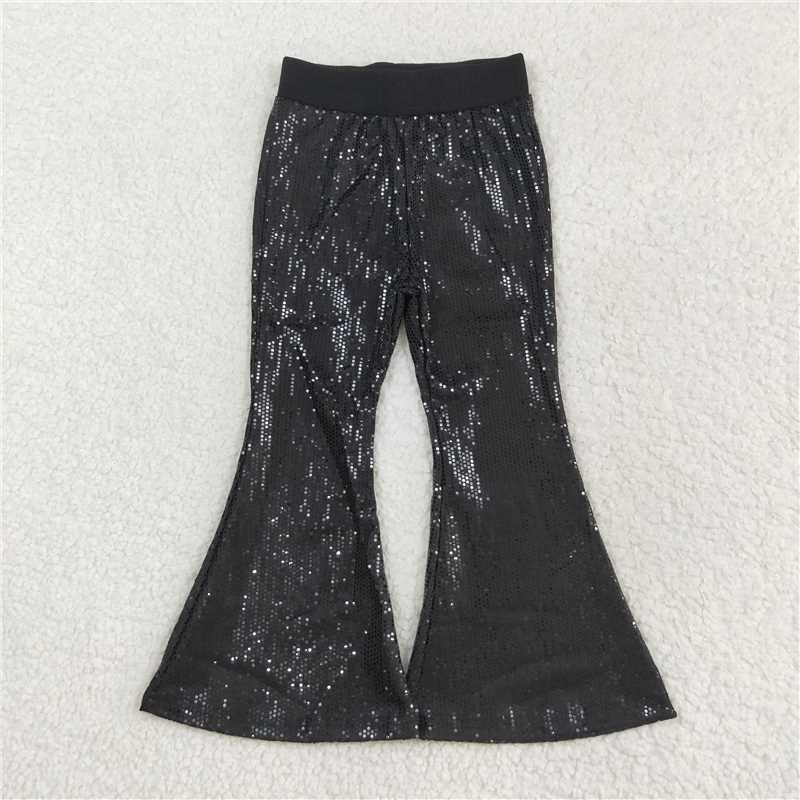 Match Baby Girls Colorful Sequin Sparkle Bell Bottom Pants D 6.25