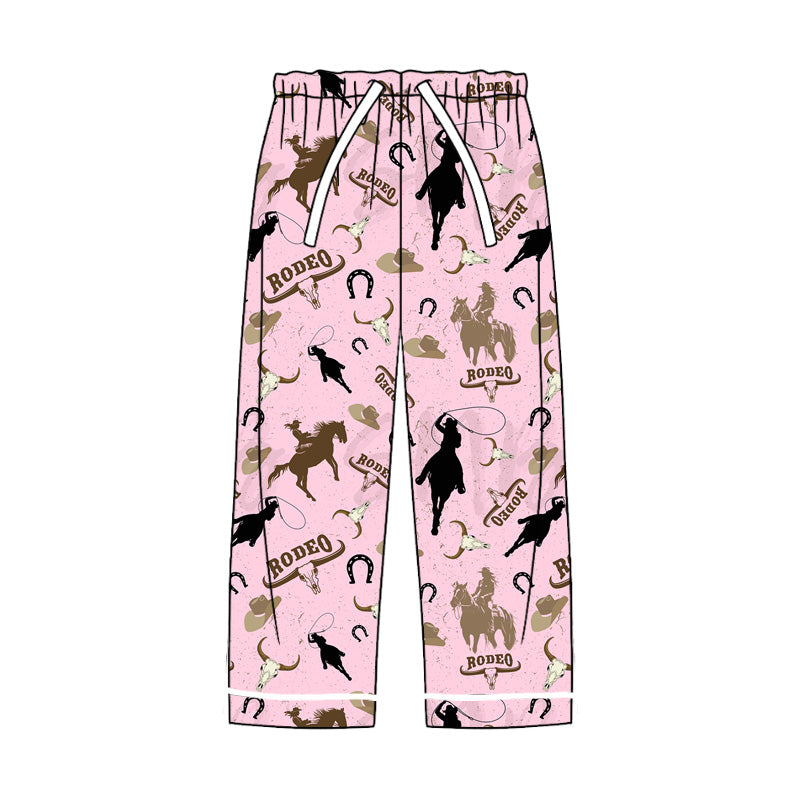 presale P0619 Adult female rodeo horse riding alpine bull head pink trousers 2024 8.13