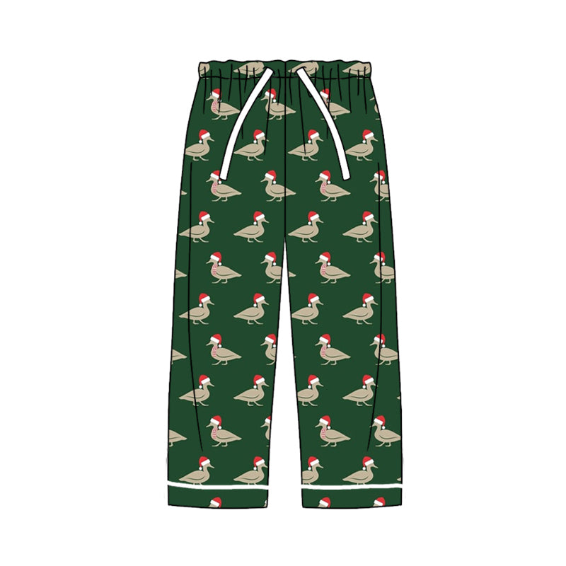 P0636 Adult Male Christmas Duck Green Pants