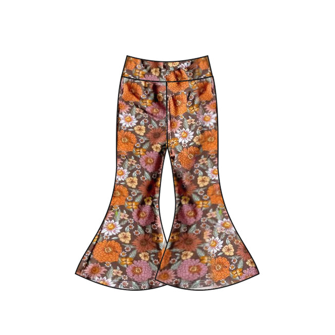 presale P0638 Orange and purple floral trousers 2024 8.29