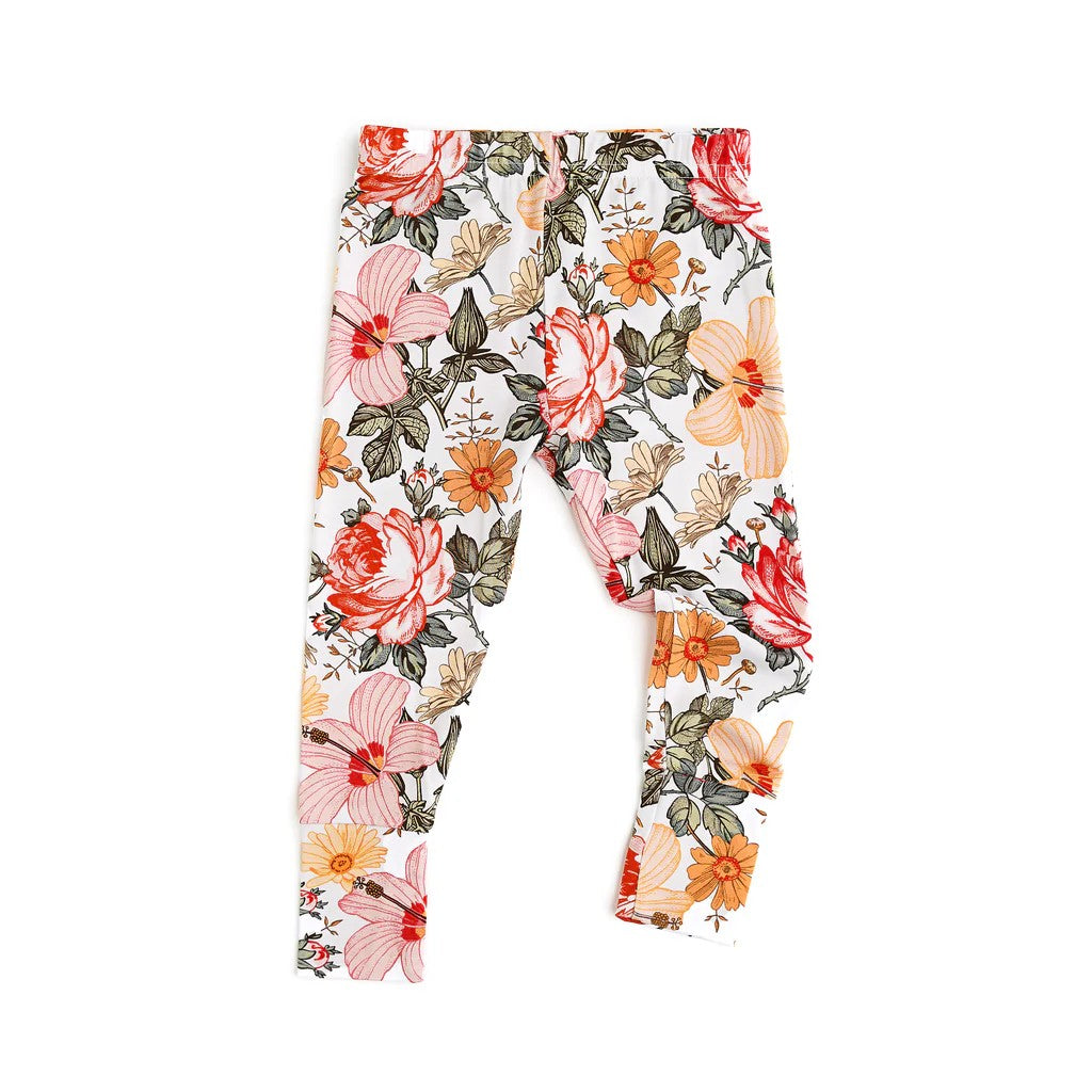 presale P0644 White trousers with flowers and leaves 2024 8.29