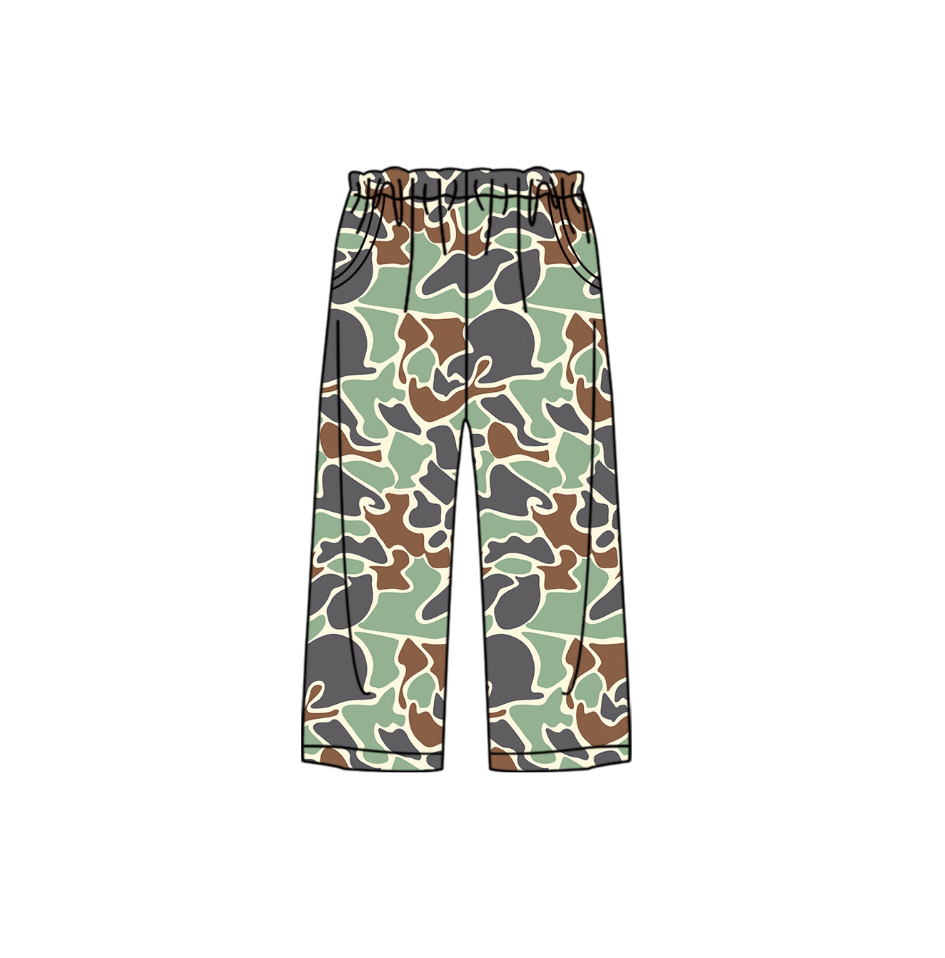 presale P0658 Adult female camouflage brown green trousers pajamas 2024 9.6