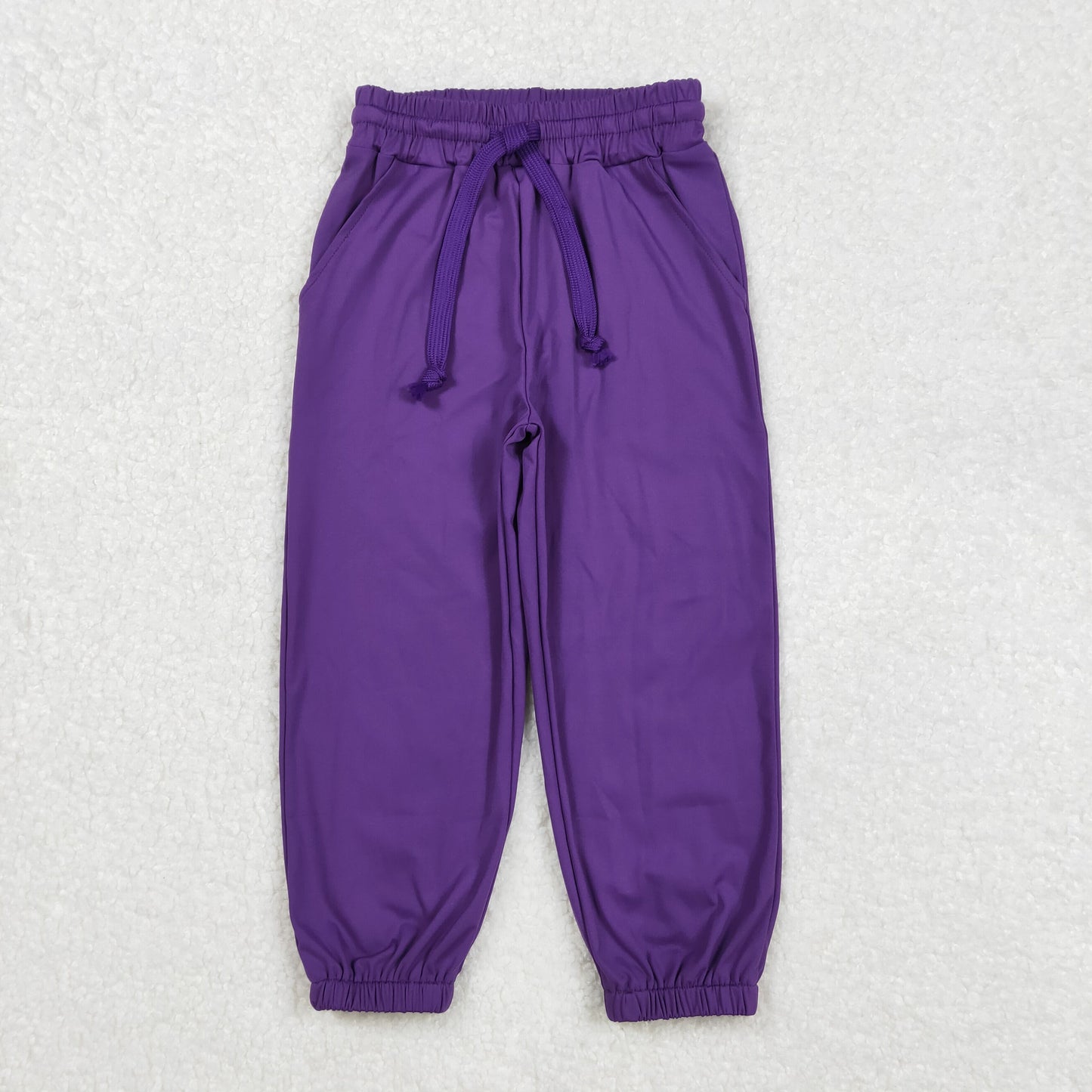 P0670 Purple loose drawstring yoga pants