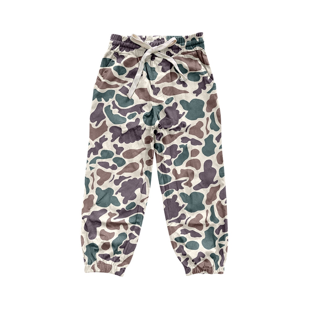 presale P0697 Brown Green Camouflage Beige Drawstring Trousers 2024 10.10